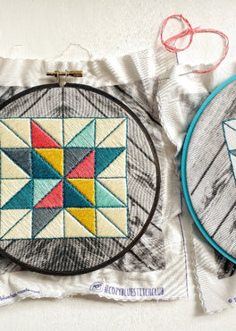 stitch club :: 8/2017 :: barn quilt, two ways (part ii)