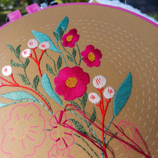 morning glow embroidery kit