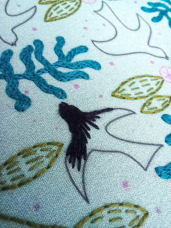 blackbird embroidery kit