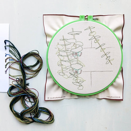 eucalyptus embroidery kit