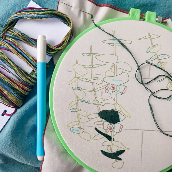 eucalyptus embroidery kit