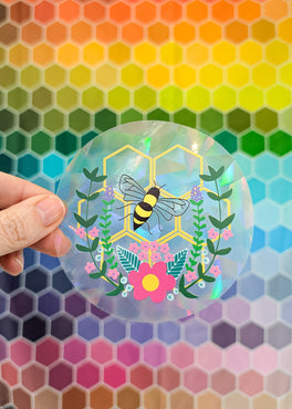 bee lovely suncatcher decal