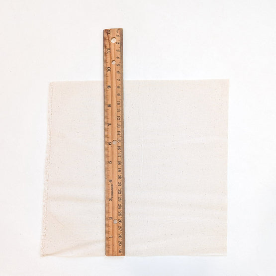 backing fabric – unbleached muslin (9" x 9")