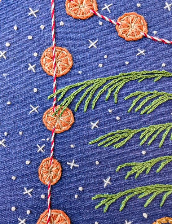 calm + bright embroidery kit