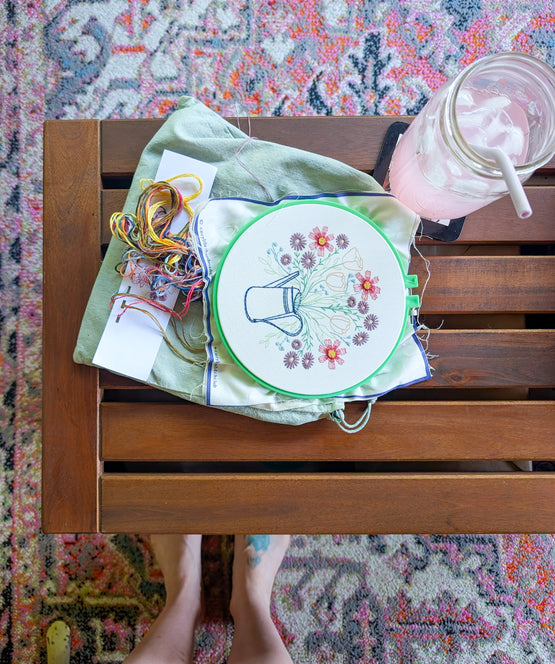 gather embroidery kit