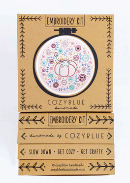 button garden embroidery kit