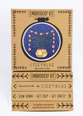 calm + bright embroidery kit