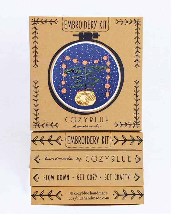 calm + bright embroidery kit