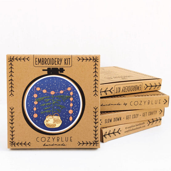 calm + bright embroidery kit