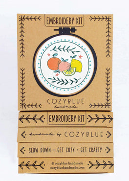citrus embroidery kit
