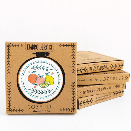 citrus embroidery kit