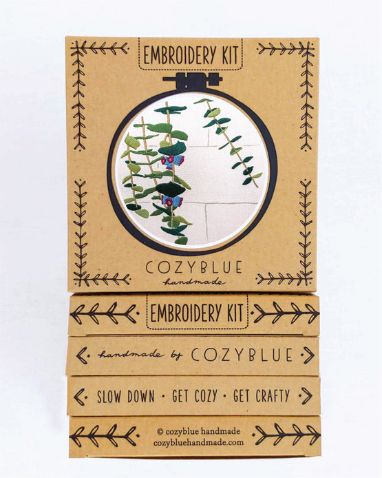 eucalyptus embroidery kit