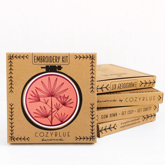 lady palm embroidery kit