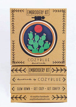prickly pear embroidery kit