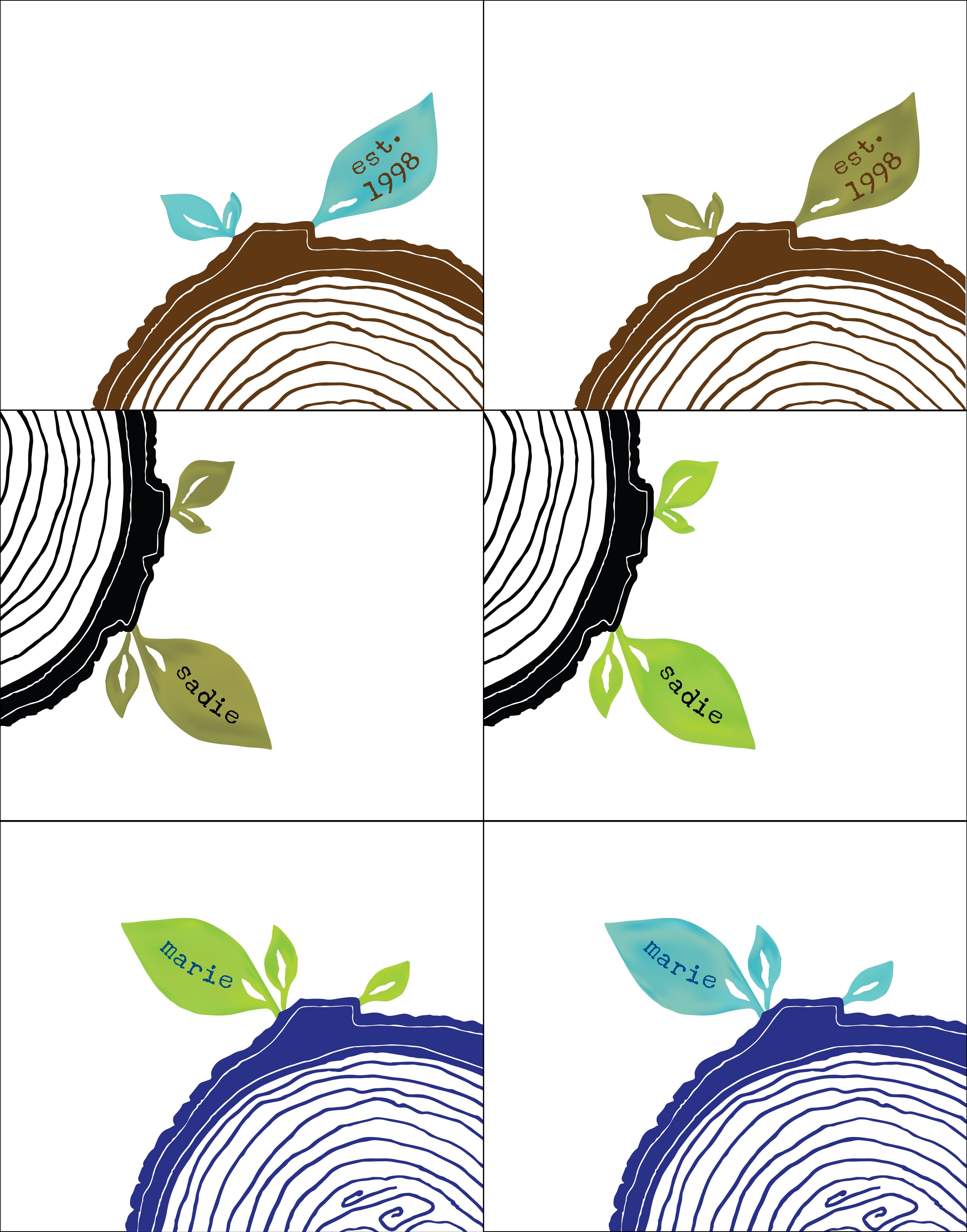 Personalized Family Tree Print Cozyblue Personalized family tree print cozyblue