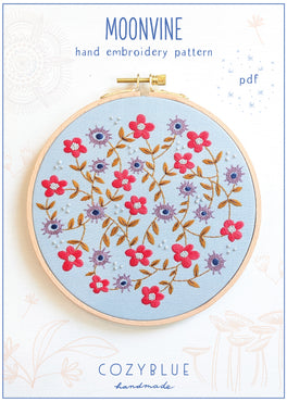 moonvine PDF embroidery pattern