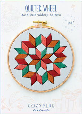 quilted wheel PDF pattern