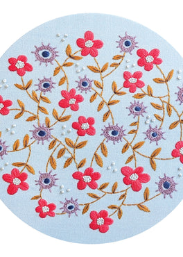 moonvine pre-printed fabric embroidery pattern