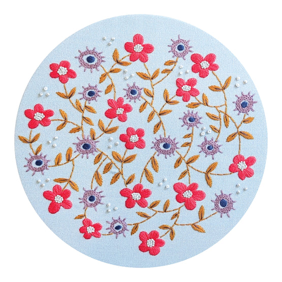 moonvine pre-printed fabric embroidery pattern