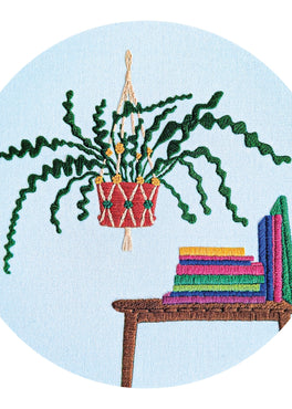 ricrac pre-printed fabric embroidery pattern