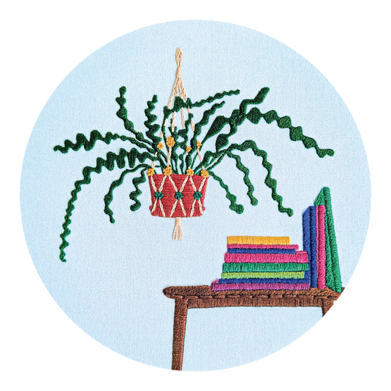 ricrac pre-printed fabric embroidery pattern