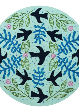 blackbird pre-printed fabric embroidery pattern