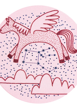 pegasus pre-printed fabric embroidery pattern