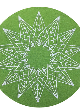 holiday star pre-printed fabric embroidery pattern