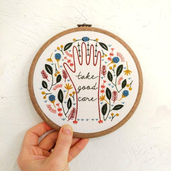take good care embroidery kit