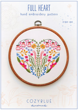 full heart iron-on embroidery pattern