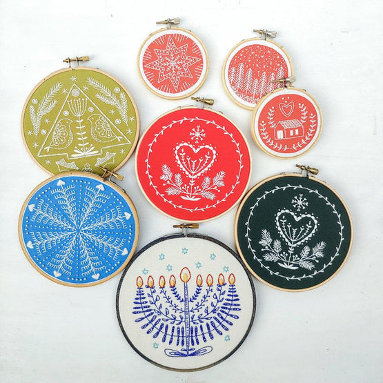 festival of lights embroidery kit