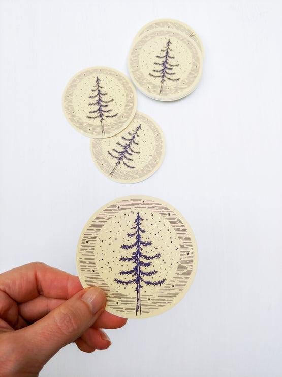 moonlight pine sticker