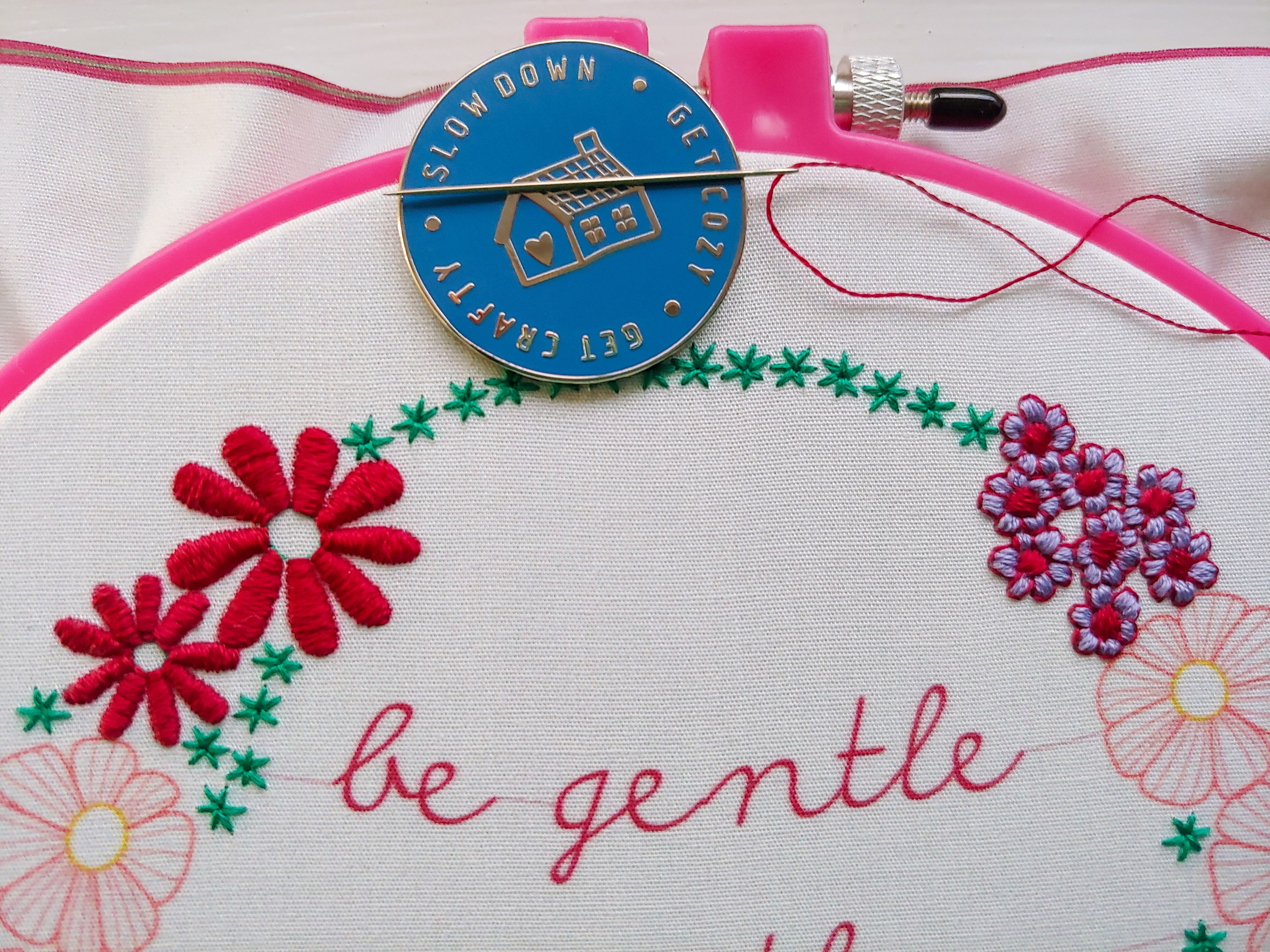 be gentle with yourself embroidery kit – cozyblue