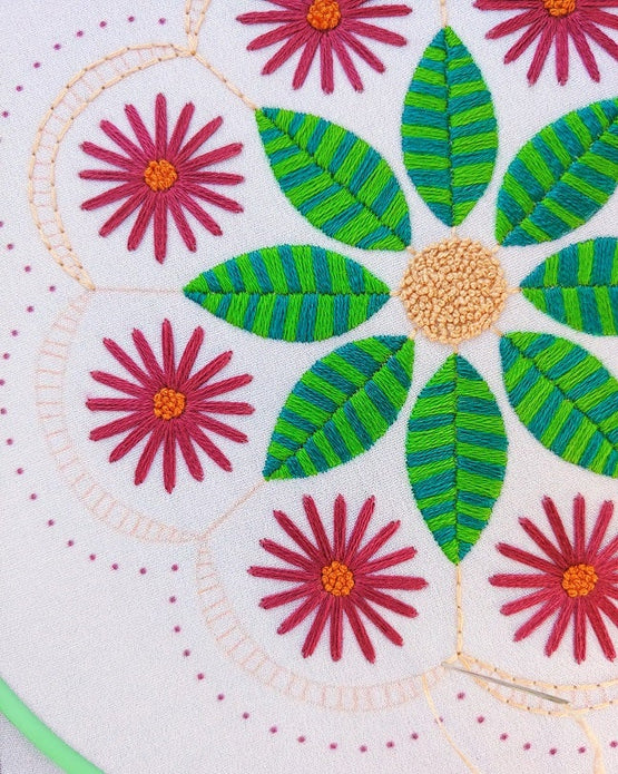 garden mandala PDF pattern