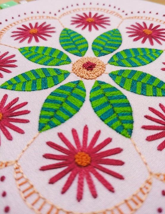 garden mandala embroidery kit [last chance!]