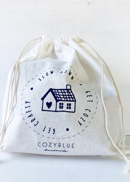cotton drawstring project bag