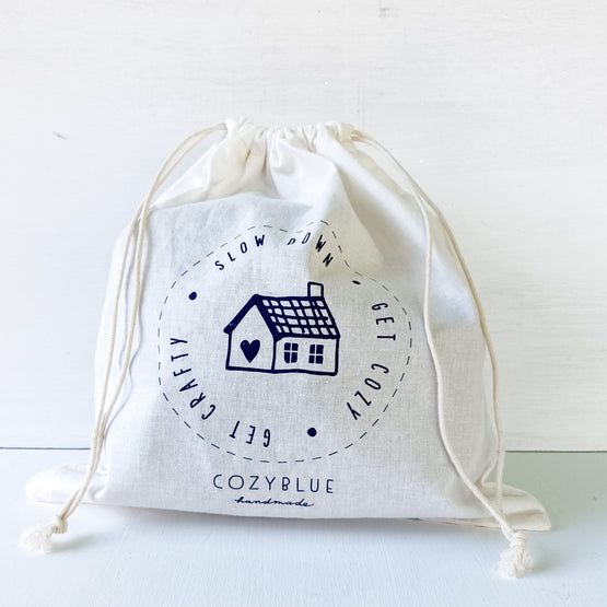 cotton drawstring project bag