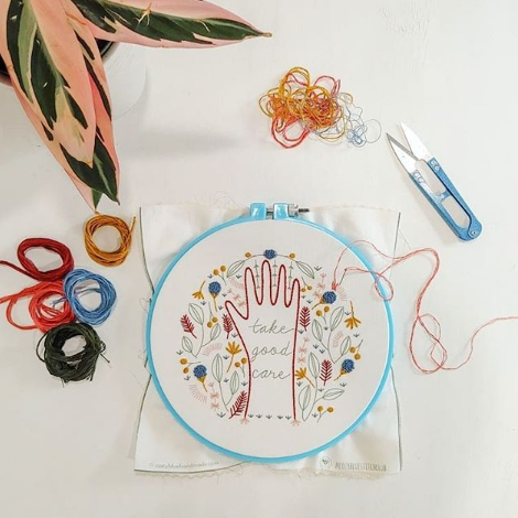 take good care embroidery kit – cozyblue