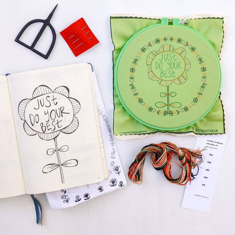 just do your best embroidery kit [last chance!] – cozyblue