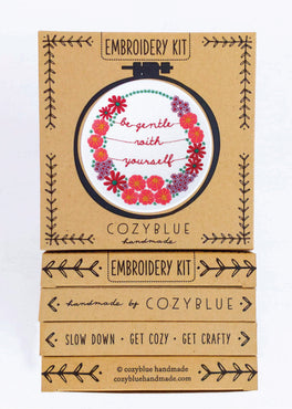 be gentle with yourself embroidery kit