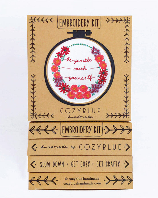 be gentle with yourself embroidery kit
