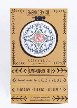 compass rose embroidery kit