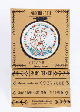 crafty fox embroidery kit