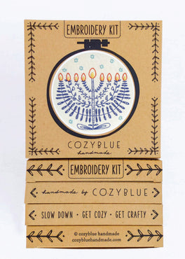 festival of lights embroidery kit