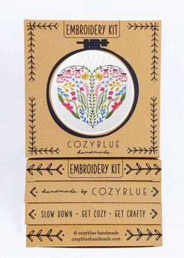 full heart embroidery kit