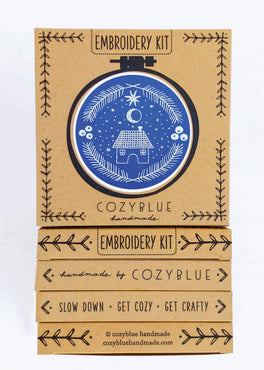 holiday home embroidery kit
