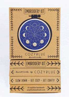 lunar blossom embroidery kit