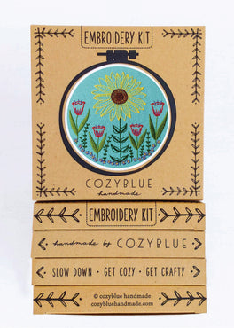 summer garden embroidery kit