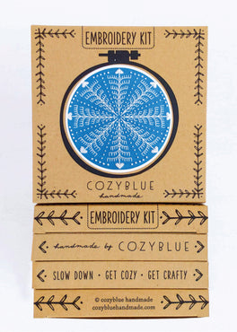 winter snowflake embroidery kit