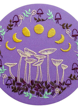 fairy ring pre-printed fabric embroidery pattern